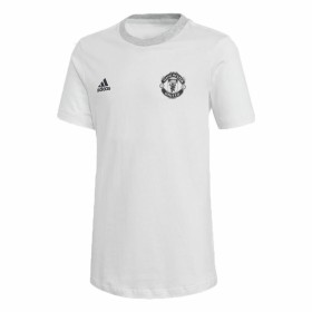 Kurzarm Fußballshirt für Kinder Adidas Manchester United Weiß Adidas - 1