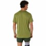 Camisola de Manga Curta Homem Asics Core Top Verde militar | Tienda24 - Global Online Shop Tienda24.eu