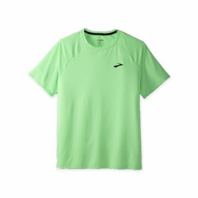 Maglia a Maniche Corte Uomo Brooks Atmosphere 2.0 Verde limone di Brooks, Uomo - Rif: S64114739, Prezzo: 39,62 €, Sconto: %