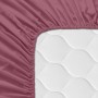 Fitted bottom sheet HappyFriday BASIC Magenta 140 x 200 x 32 cm by HappyFriday, Sheets and pillowcases - Ref: D1612501, Price...