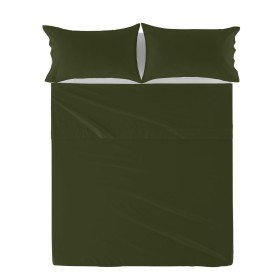 Drap HappyFriday Basic Vert Lit 1 persone de HappyFriday, Draps et taies d'oreiller - Réf : D1612524, Prix : 20,11 €, Remise : %