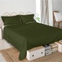 Sábana Encimera HappyFriday Basic Verde Cama de 80/90 de HappyFriday, Sábanas y fundas de almohada - Ref: D1612524, Precio: 2...