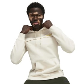 Sweat à capuche homme Puma Ess+ Minimal Gold Blanc de Puma, Homme - Réf : S64119934, Prix : 55,39 €, Remise : %