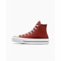 Chaussures casual femme Converse Chuck Taylor All Star Lift Hi Marron de Converse, Baskets et chaussures de sport - Réf : S64...