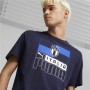 T-shirt à manches courtes unisex Puma Italia FIGC Bleu foncé | Tienda24 - Global Online Shop Tienda24.eu