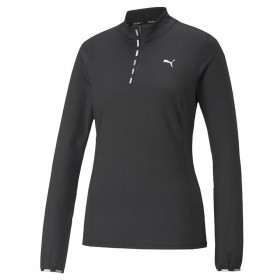 Camiseta de Manga Larga Mujer Puma Strong 1/4 Zip Negro de Puma, Mujer - Ref: S64121068, Precio: 0,00 €, Descuento: %