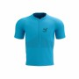 T-shirt à manches courtes unisex Compressport Trail Half-Zip Fitted SS Bleu ciel de Compressport, Homme - Réf : S64121094, Pr...