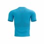 Camisola de Manga Curta Unissexo Compressport Trail Half-Zip Fitted SS Azul celeste de Compressport, Homem - Ref: S64121094, ...