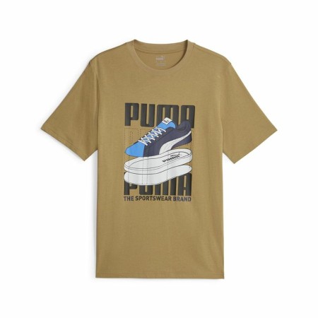 Men’s Short Sleeve T-Shirt Puma Graphiccs Sneaker Brown | Tienda24 - Global Online Shop Tienda24.eu