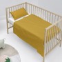 Bedding set HappyFriday BASIC KIDS Mustard Baby Crib 2 Pieces by HappyFriday, Bed linen for cots - Ref: D1612574, Price: 16,1...