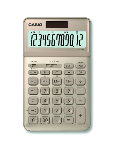 Calculator Casio JW-200SC-GD Golden Plastic | Tienda24 Tienda24.eu