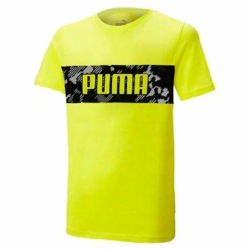 T shirt à manches courtes Enfant Puma Active Sports Graphic Jaune de Puma, Garçon - Réf : S64121193, Prix : 20,85 €, Remise : %