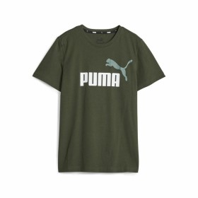 Child's Short Sleeve T-Shirt Puma Ess+ 2 Col Logo Dark green by Puma, Boys - Ref: S64121240, Price: 18,53 €, Discount: %