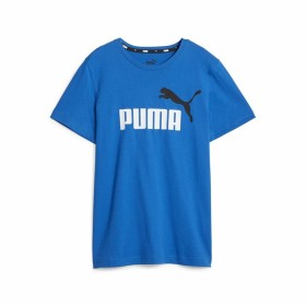 Child's Short Sleeve T-Shirt Puma Ess+ 2 Col Logo Blue by Puma, Boys - Ref: S64121242, Price: 18,09 €, Discount: %