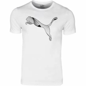 Camisola de Manga Curta Infantil Puma Active Sports Graphic Branco de Puma, Menino - Ref: S64121254, Preço: 21,36 €, Desconto: %