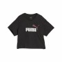 Camiseta de Manga Corta Infantil Puma Girls Logo Cropped Negro de Puma, Niña - Ref: S64121259, Precio: 0,00 €, Descuento: %