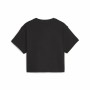 T shirt à manches courtes Enfant Puma Girls Logo Cropped Noir | Tienda24 - Global Online Shop Tienda24.eu