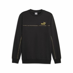 Men’s Sweatshirt without Hood Puma ESS+ Minimal Gold Cr Dark green | Tienda24 - Global Online Shop Tienda24.eu