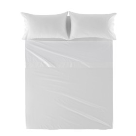 Top sheet HappyFriday Basic White 160 x 270 cm by HappyFriday, Sheets and pillowcases - Ref: D1612600, Price: 19,29 €, Discou...