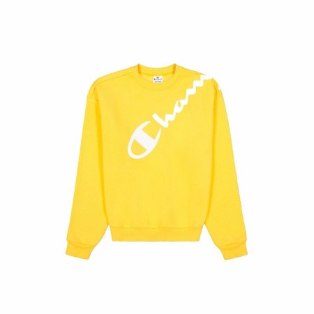 Women’s Sweatshirt without Hood Champion Yellow | Tienda24 - Global Online Shop Tienda24.eu