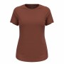 Camisola de Manga Curta Mulher Odlo Essential 365 Castanho de Odlo, Mulher - Ref: S64121315, Preço: 33,69 €, Desconto: %