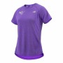 Camiseta de Manga Corta Mujer New Balance Valencia Marathon Morado de New Balance, Mujer - Ref: S64121325, Precio: 39,62 €, D...