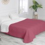 Reversible Bedspread HappyFriday Basic Arista White Magenta 270 x 260 cm | Tienda24 - Global Online Shop Tienda24.eu