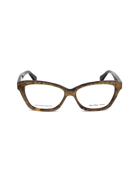 Armação de Óculos Feminino Alexander McQueen AMQ-4268-OFN Dourado Havana | Tienda24 Tienda24.eu