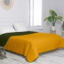 Reversible Bedspread HappyFriday Basic Dash Yellow Green 180 x 260 cm by HappyFriday, Blankets and bedcovers - Ref: D1612629,...