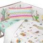 Cot protector HappyFriday Moshi Moshi Cute llamas Multicolour 210 x 40 cm by HappyFriday, Bed accessories - Ref: D1612661, Pr...