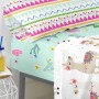 Drap housse HappyFriday Moshi Moshi Cute Llamas Multicouleur 105 x 200 x 32 cm de HappyFriday, Draps et taies d'oreiller - Ré...