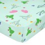 Lençol de baixo HappyFriday MOSHI MOSHI Multicolor Verde Claro 60 x 120 x 14 cm Catos | Tienda24 - Global Online Shop Tienda24.eu