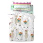 Bettbezug-Set HappyFriday Moshi Moshi Cute Llamas Bunt Babybettchen 2 Stücke von HappyFriday, Bettdecken und Bettdeckenbezüge...