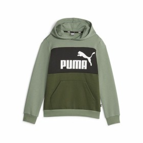 Felpa per Bambini Puma Ess Block Fl Verde di Puma, Bambino - Rif: S64121598, Prezzo: 38,47 €, Sconto: %