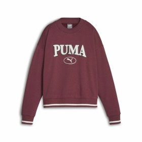 Women’s Sweatshirt without Hood Puma Squad Crew Fl Dark Red by Puma, Women - Ref: S64121619, Price: 0,00 €, Discount: %