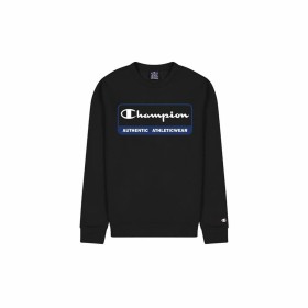 Camisola de Manga Curta Homem Champion Crewneck Preto | Tienda24 - Global Online Shop Tienda24.eu