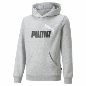 Sweat-shirt Enfant Puma Ess+ 2 Col Big Logo Gris clair de Puma, Garçon - Réf : S64121662, Prix : 39,62 €, Remise : %