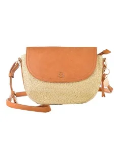 Damen Handtasche Laura Ashley VALETTA-QUILTED-TAN Braun 30 x 20 x 9 cm | Tienda24 Tienda24.eu