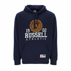 Felpa con Cappuccio Uomo Russell Athletic Ath 1902 Blu Marino di Russell Athletic, Uomo - Rif: S64121700, Prezzo: 56,68 €, Sc...