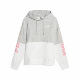 Sudadera con Capucha Mujer Puma Power Colorblock Blanco Gris de Puma, Mujer - Ref: S64121709, Precio: 0,00 €, Descuento: %