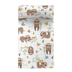 Steppdecke HappyFriday Moshi Moshi Bunt 200 x 260 cm Faultier von HappyFriday, Tagesdecken - Ref: D1612713, Preis: 84,55 €, R...