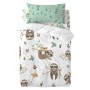 Duvet cover set HappyFriday Moshi Moshi Happy Sloth Multicolour Baby Crib 2 Pieces by HappyFriday, Quilts and quilt covers - ...