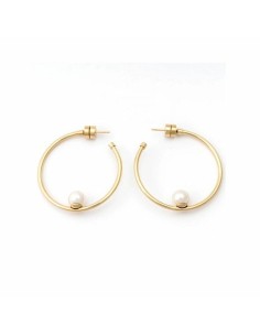 Brincos femininos Shabama Formentor Latão banhado a ouro 6 cm | Tienda24 Tienda24.eu