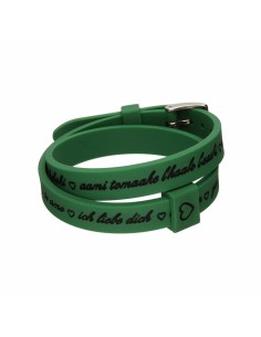 Bracciale Donna il mezzometro I LOVE YOU SILVER - SILICONE BRACELET da il mezzometro, Bracciali - Ref: S7214428, Precio: €31....