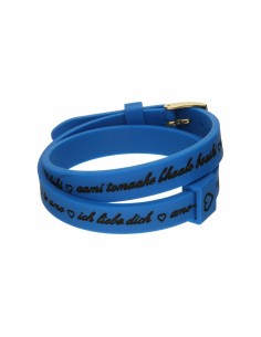 Bracciale Donna il mezzometro I LOVE YOU GOLD - BRACCIALE IN SILICONE/SILICONE BRACELET da il mezzometro, Bracciali - Ref: S7...