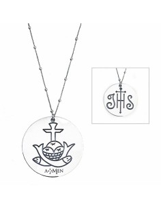 Collana Donna Amen IHS - PANI&PESCI GRANDE 55MM da Amen, Collane - Ref: S7215135, Precio: 82,36 €, Descuento: %