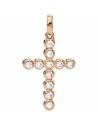 Collana Donna Amen CROCE PICCOLA ARGENTO IP ORO ROSA E ZIRCONI da Amen, Collane - Ref: S7215235, Precio: 44,82 €, Descuento: %