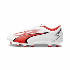 Chuteiras para Adultos Puma Ultra Play FG/AG Branco Vermelho de Puma, Botas - Ref: S64122117, Preço: 46,43 €, Desconto: %