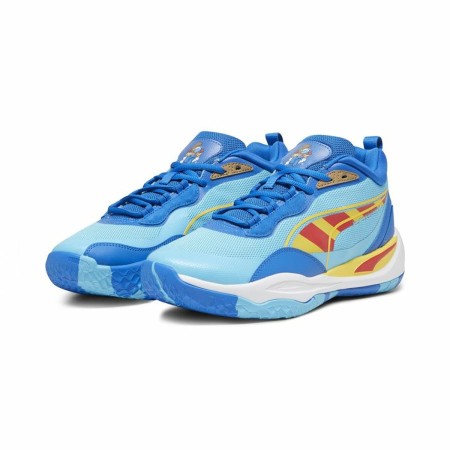 Basketballschuhe für Erwachsene Puma THE SMURFS Playmaker Pro Hellblau von Puma, Turnschuhe - Ref: S64122250, Preis: 69,73 €,...