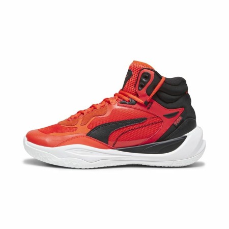 Sapatilhas de Basquetebol para Adultos Puma Playmaker Pro Mid Vermelho de Puma, Ténis - Ref: S64122278, Preço: 79,53 €, Desco...